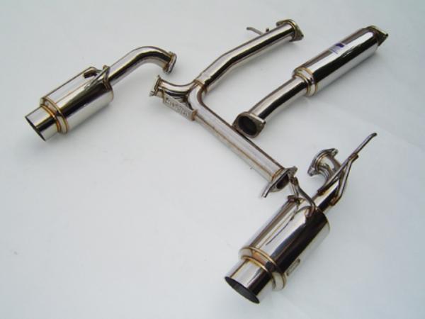 Invidia 02-06 Nissan 350z 60mm REGULAR N1 Y-Pipe Back Exhaust System - Bull Strap
