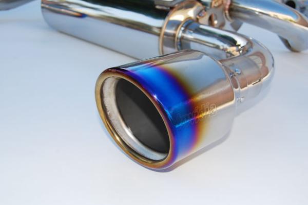 Invidia 02-08 Nissan 350z Gemini Rolled Titanium Tip Cat-back Exhaust - Bull Strap