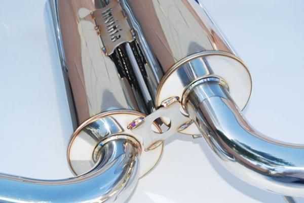 Invidia 02-08 Nissan 350z Gemini Single Layer Titanium Tip Cat-back Exhaust - Bull Strap