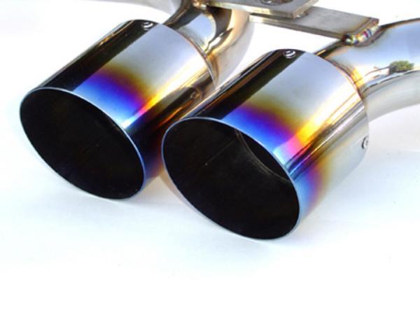 Invidia 03-04 Mini Cooper S 60mm (80mm tip) Titanium Tip Cat-back Exhaust *OVERSIZE SHIPPING* - Bull Strap