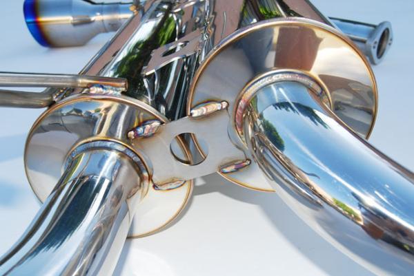 Invidia 03-08 Infiniti G35 Coupe Gemini Rolled Titanium Tip Cat-back Exhaust - Bull Strap