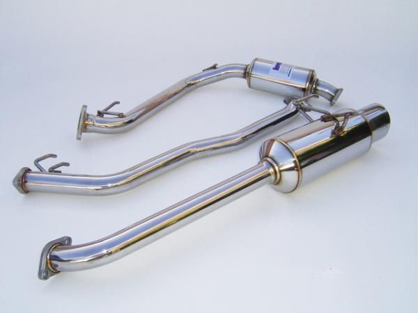 Invidia 06-08 Honda Fit 50mm (101mm tip) Cat-back Exhaust - Bull Strap