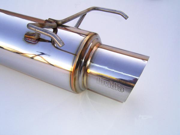 Invidia 06-08 Honda Fit 50mm (101mm tip) Cat-back Exhaust - Bull Strap