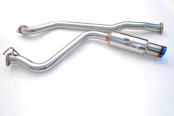 Invidia 08-09 WRX Sedan 76mm (101mm tip) RACING Titanium Tip Cat-back Exhaust - Bull Strap