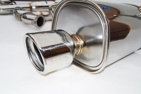 Invidia 08-09 WRX Sedan Q300 Dual Stainless Steel Tip Cat-back Exhaust - Bull Strap