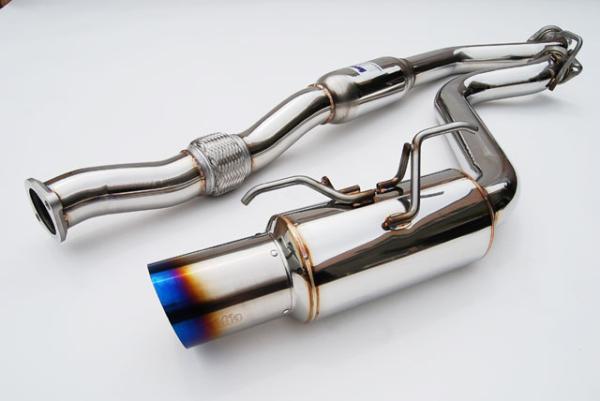 Invidia 08+ WRX Hatch 76mm REGULAR Titanium Tip Cat-back Exhaust - Bull Strap