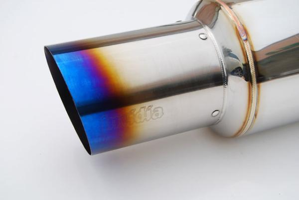 Invidia 08+ WRX Hatch 76mm REGULAR Titanium Tip Cat-back Exhaust - Bull Strap