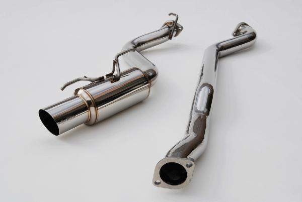 Invidia 08+ WRX Hatch RACING Stainless Steel Tip Cat-back Exhaust - Bull Strap