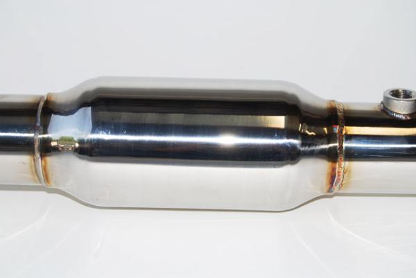 Invidia 09+ EVO 10 One piece Downpipe and High Flow Cat Pipe - Bull Strap