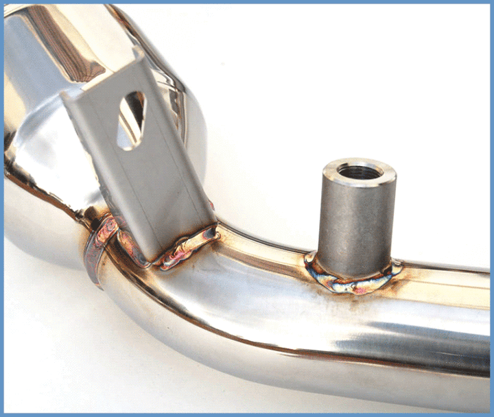 Invidia 09+ Nissan 370Z / Infiniti G37 60mm High Flow Cat w/ Bracket - Bull Strap