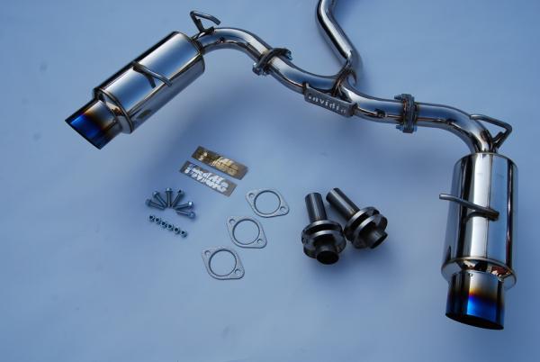 Invidia 12 Scion FRS/BRZ 60mm N1 Ti-Tip Cat- Back Exhaust - Bull Strap