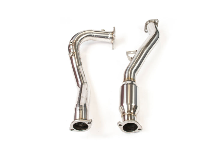 Invidia 15-21 Subaru WRX w/ Manual Transmission J-Pipe With Bottom High Flow Cat Down Pipe - Bull Strap