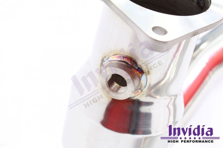 Invidia 15-21 Subaru WRX w/ Manual Transmission J-Pipe With Bottom High Flow Cat Down Pipe - Bull Strap