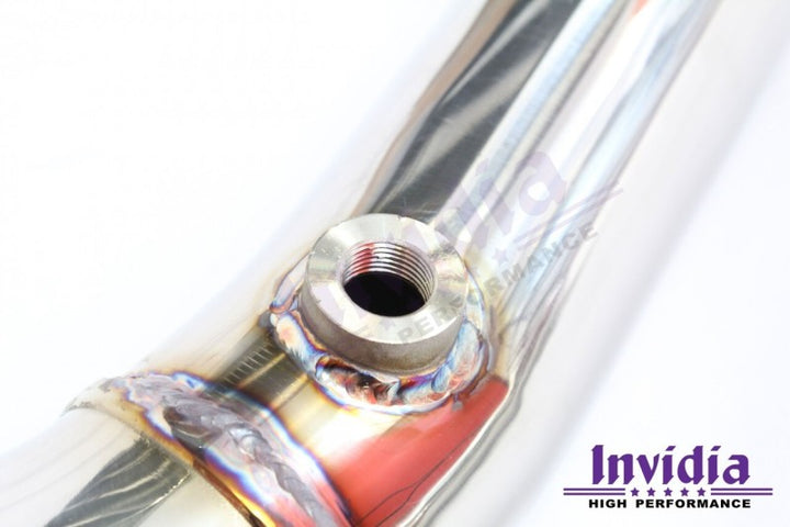 Invidia 15-21 Subaru WRX w/ Manual Transmission J-Pipe With Bottom High Flow Cat Down Pipe - Bull Strap