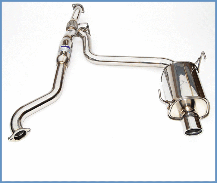 Invidia 15+ Subaru WRX/STI Single Q300 Rolled Stainless Steel Tip Cat-back Exhaust - Bull Strap