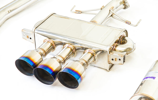 Invidia 17-19 Honda Civic Type R Q300 Triple Titanium Tip Cat-back Exhaust - Bull Strap