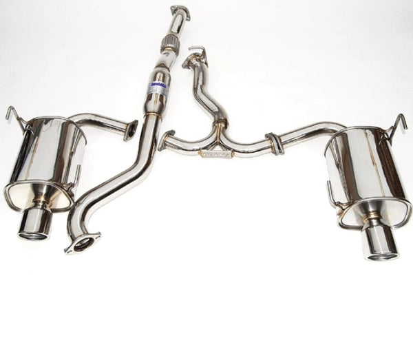 Invidia 2014-2016 Subaru Forester XT Q300 w/ Rolled Polished Tips Cat-Back Exhaust - Bull Strap