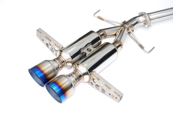 Invidia 2017+ Honda Civic Hatchback Sport/Sport Touring Gemini Titanium Tip Cat-back Exhaust - Bull Strap