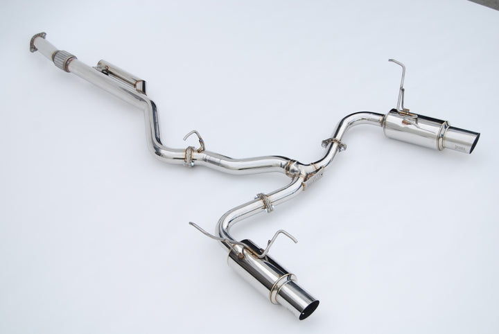 Invidia 2022+ Subaru WRX N1 Twin Outlet Single Layer SS Tip Cat-Back Exhaust - Bull Strap