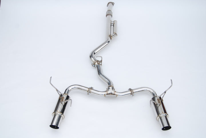 Invidia 2022+ Subaru WRX N1 Twin Outlet Single Layer SS Tip Cat-Back Exhaust - Bull Strap