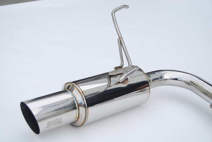 Invidia 2022+ Subaru WRX N1 Twin Outlet Single Layer SS Tip Cat-Back Exhaust - Bull Strap