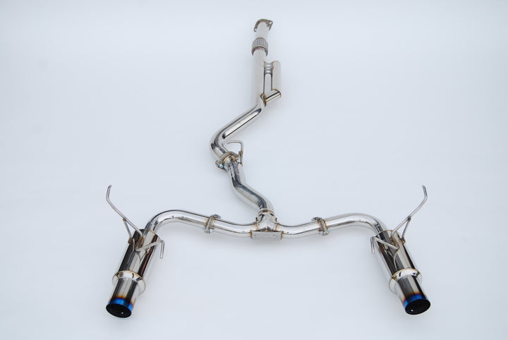 Invidia 2022+ Subaru WRX N1 Twin Outlet Single Layer Tip Cat-Back Exhaust - Bull Strap