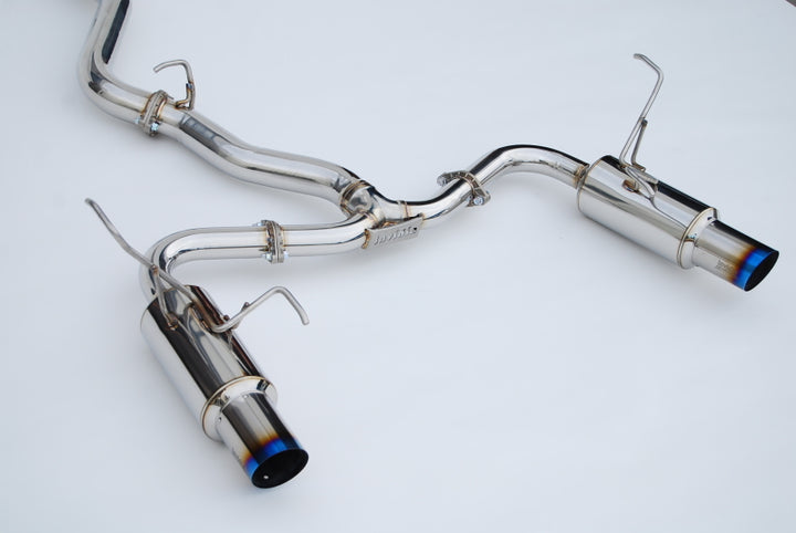 Invidia 2022+ Subaru WRX N1 Twin Outlet Single Layer Tip Cat-Back Exhaust - Bull Strap