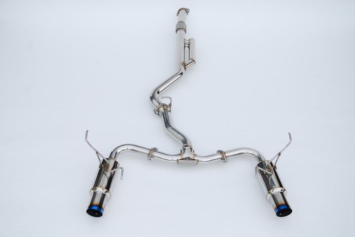 Invidia 2022+ Subaru WRX N1 Twin Outlet Single Layer Tip Cat-Back Exhaust - Bull Strap