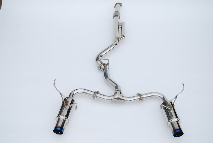 Invidia 2022+ Subaru WRX N1 Twin Outlet Single Layer Tip Cat-Back Exhaust - Bull Strap
