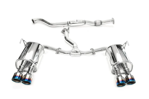 Invidia 2022+ Subaru WRX Q300 Rolled Titanium Tip Cat-Back Exhaust - Bull Strap