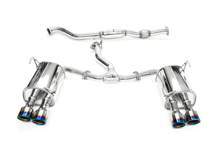 Invidia 2022+ Subaru WRX Q300 Rolled Titanium Tip Cat-Back Exhaust - Bull Strap