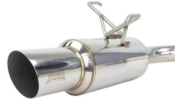 Invidia 2022+ Subaru WRX Single N1 Stainless Steel Tip Cat-Back Exhaust - Bull Strap