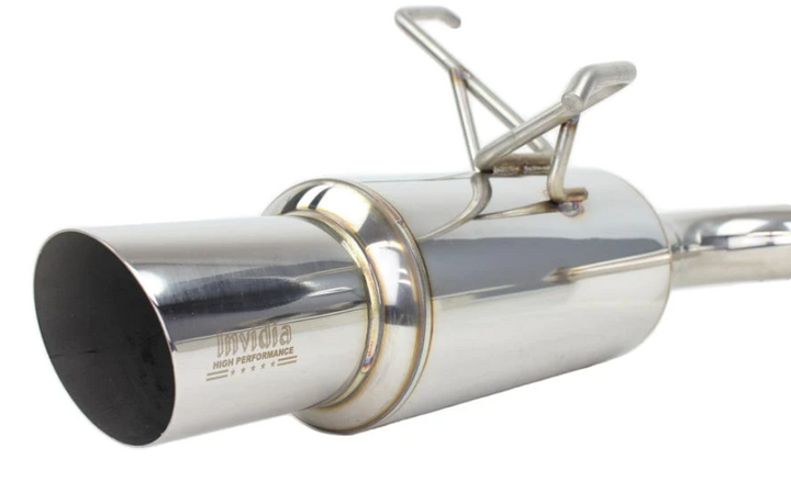 Invidia 2022+ Subaru WRX Single N1 Stainless Steel Tip Cat-Back Exhaust - Bull Strap