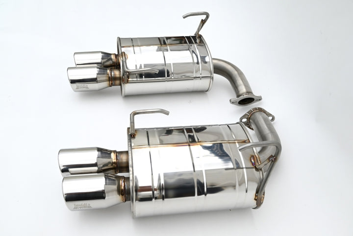 Invidia 22+ Subaru WRX Q300 3.5in. Rolled Dual Wall S.S Tip Axle-back Exhaust - Bull Strap