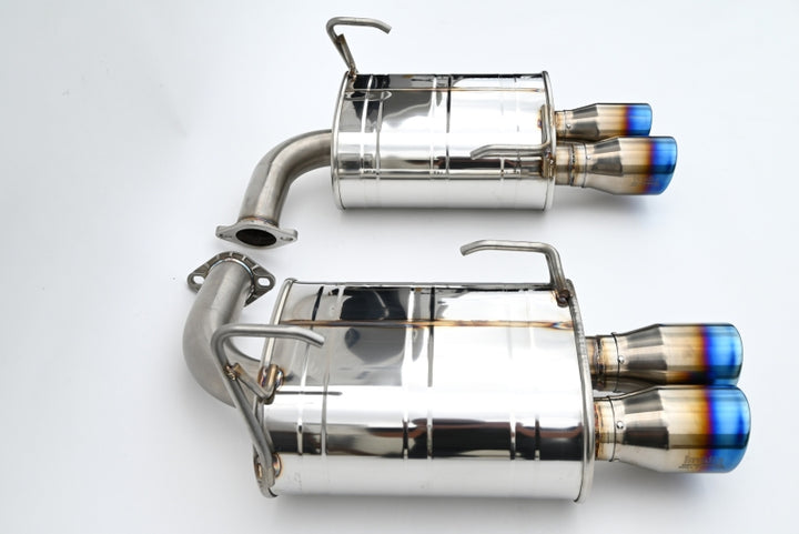 Invidia 22+ Subaru WRX Q300 3.5in. Rolled Dual Wall T.I Tip Axle-back Exhaust - Bull Strap