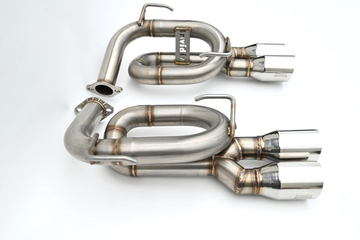 Invidia 22+ Subaru WRX Twin Loop 3.5in. Single Layer S.S Tip Axle-Back Exhaust - Bull Strap