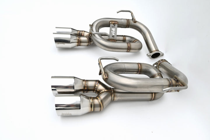 Invidia 22+ Subaru WRX Twin Loop 3.5in. Single Layer S.S Tip Axle-Back Exhaust - Bull Strap