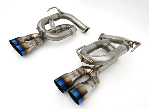 Invidia 22+ Subaru WRX Twin Loop 3.5in. Single Layer T.I Tip Axle-Back Exhaust - Bull Strap