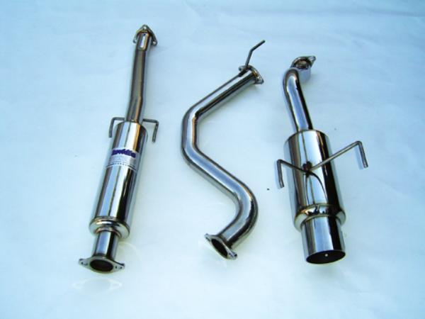 Invidia 92-95 Honda Del Sol (101mm tip) Cat- Back Exhaust - Bull Strap