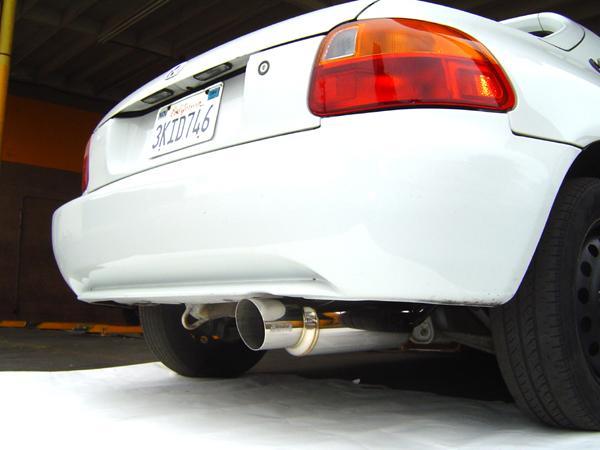 Invidia 92-95 Honda Del Sol (101mm tip) Cat- Back Exhaust - Bull Strap