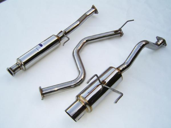 Invidia 94-01 Acura Integra 2DR LS/RS/ 97+ Type-R 2DR 60mm (101mm tip) Cat-back Exhaust - Bull Strap