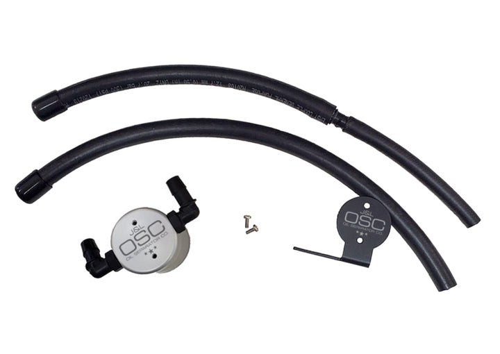 J&L 07-21 Toyota Tundra 5.7L Driver Side Oil Separator 3.0 - Clear Anodized - Bull Strap