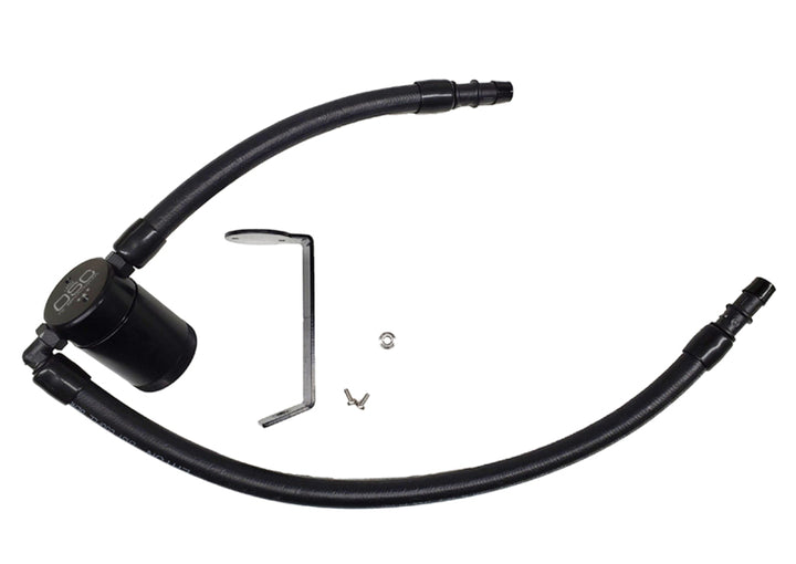 J&L 11-23 3.6L V6 Dodge Charger/Challenger/Chrysler 300C Oil Separator 3.0 - Black Anodized - Bull Strap