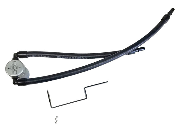 J&L 11-25 Jeep Grand Cherokee 5.7L Passenger Side Oil Separator 3.0 - Clear Anodized - Bull Strap
