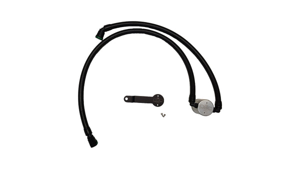 J&L 17-25 Chrysler Pacifica/20-25 Chrysler Voyager Oil Separator PCV Side - Clear Anodized - Bull Strap