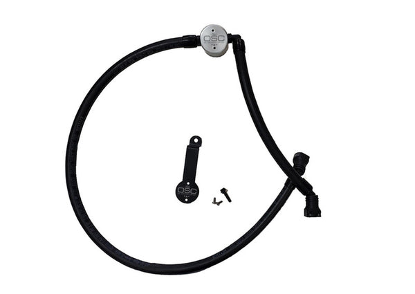 J&L 18-25 Jeep Wrangler JL 3.6L Driver Side Oil Separator 3.0 - Clear Anodized - Bull Strap