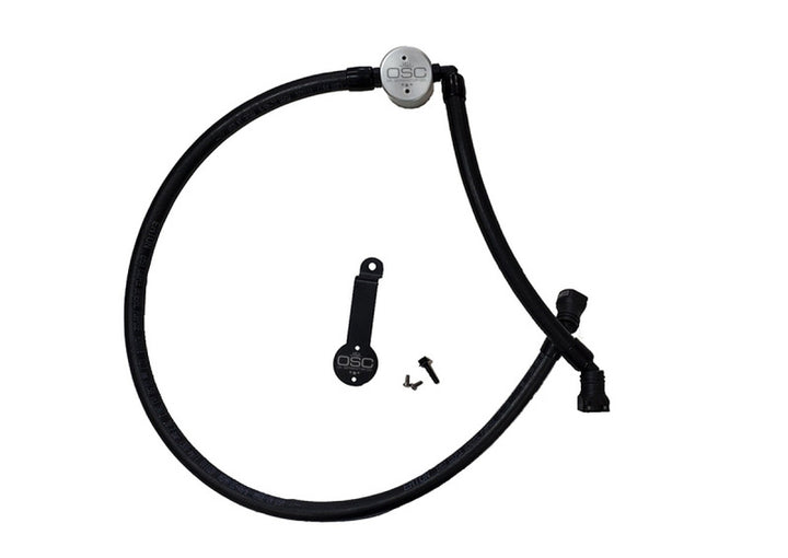J&L 18-25 Jeep Wrangler JL 3.6L Driver Side Oil Separator 3.0 - Clear Anodized - Bull Strap