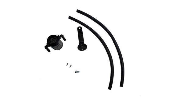 J&L 19-24 Ford/Lincoln SUV & Trucks w 2.0 EcoBoost Driver Side Oil Separator 3.0 - Black Ano - Bull Strap