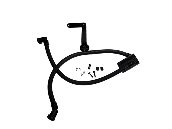 J&L 2011-2025 Ford F-150 2.7L/3.5L/5.0L Passenger Side Oil Separator 3.0 - Black Anodized - Bull Strap