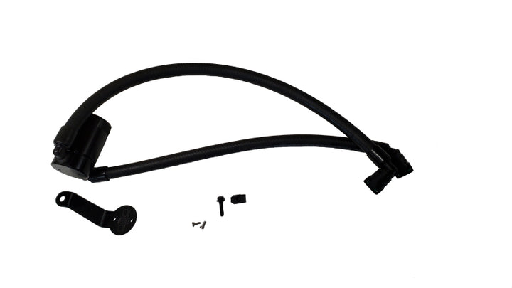 J&L 2015-2017 Ford Expedition 3.5L EcoBoost Oil Separator 3.0 - Black Anodized - Bull Strap